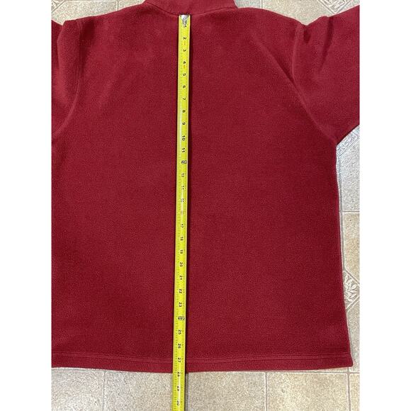 Columbia Men’s Sz Large 1/4 Zip Red Pullover Long Sleeve High Neck Casual Hiking - Picture 4 of 10